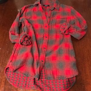 Madewell plaid flannel long sleeve